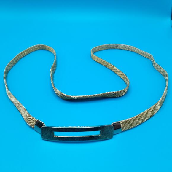 Vintage Mesh Belt, Hook Clasp, Non-stretch, 30 3/4 Inches - Picture 2 of 5